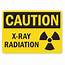 Plastic Caution X Ray Radiation Sign 14 10  VS Eyewear