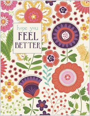 Share the best gifs now >>>. Feel Better Flowers Get Well Card | Get well cards, Cards ...