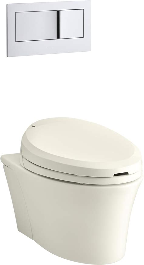 Kohler K 6304 96 Veil Elongated Dual Flush Wall Hung Toilet With C3