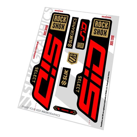 Rockshox Decals Stickers And Protection Slik Graphics