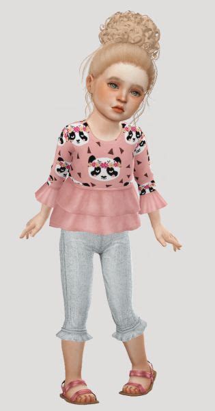 Fabienne Sims 4 Toddler Sims 4 Cc Kids Clothing Sims 4 Clothing