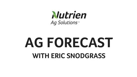 Nutrien Ag Solutions Ag Forecast Sept 9 2019 Youtube