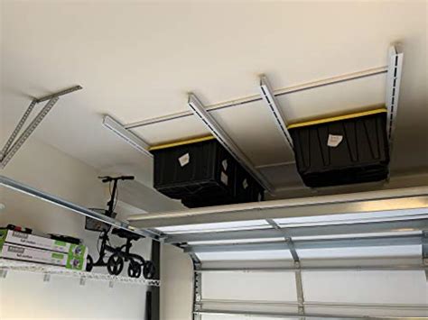 Overhead Garage Storage Rack Organize Up To 13 Bintotes On The