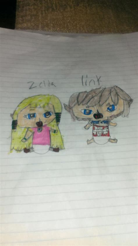 Baby Link And Zelda Ss By Hu Midna On Deviantart
