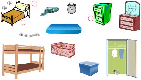 It is usually a peaceful place with family photos or pictures. The Bedroom - English Vocabulary - LanguageGuide.org