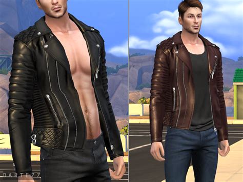The Sims Resource Biker Jacket Acc