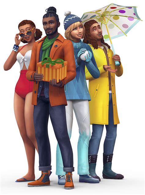 Create new sims with intelligence and emotion, whose every action is informed and affected by their interactions and emotional states. The Sims 4 Seasons: Official Logo, Box Art and Renders ...