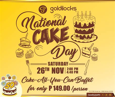 Manila Shopper Goldilocks National Cake All You Can Promo At Sm Manila