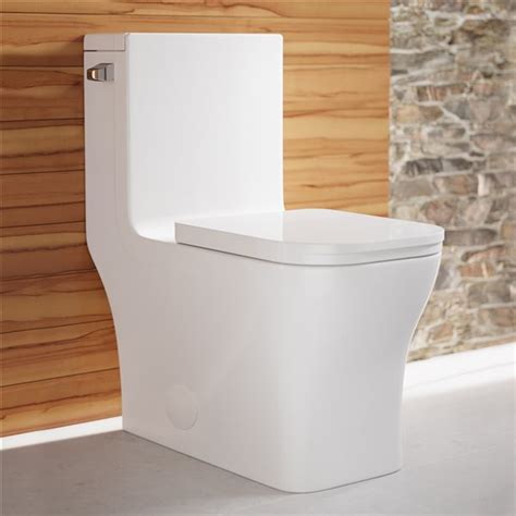 Swiss Madison Concorde White Single Square Toilet 12 In Rough In Size