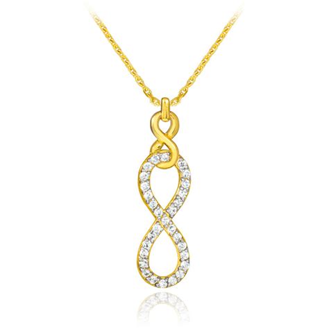 14k Gold Ruby And Diamond Infinity Necklace