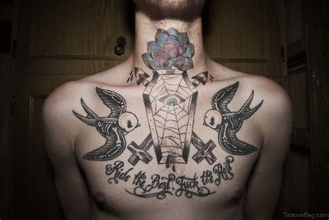 50 Beautiful Swallow Tattoos On Chest