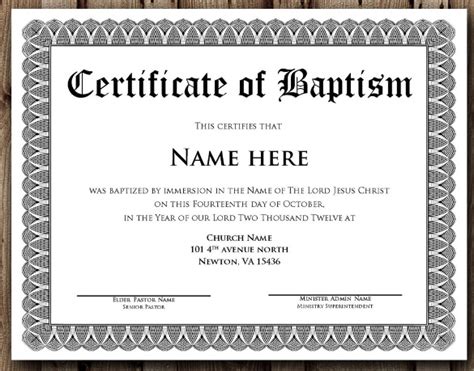 Catholic baptism certificate template pdf by christening best church, free editable baptism certificate template fabulous baptism, certificate of baptism template romance guru template, christian baptism certificate template, this printable baptismal certificate has a classic look and. FREE 20+ Baptism Certificate Samples in PSD | Pages | MS ...