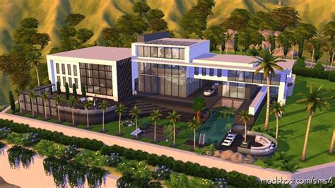 Celebrity Modern Mansion Mod For The Sims 4 At Modshost Here I Am With