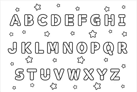 Alphabet Coloring Worksheets Pdf | AlphabetWorksheetsFree.com