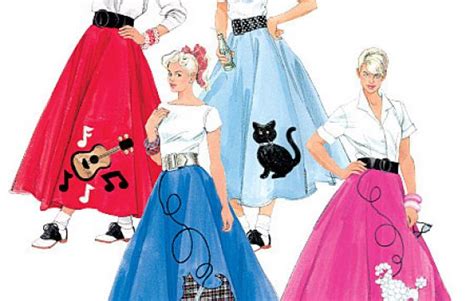 1950s Poodle Skirt Clip Art