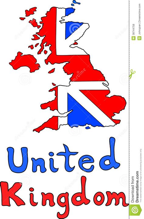 Uk United Kingdom Map Royalty Free Stock Photos Image