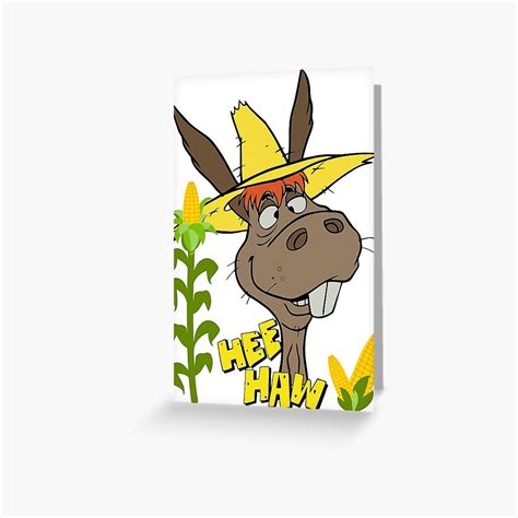 Hee Haw Donkey Vintage Greeting Card For Sale By Bentania Redbubble