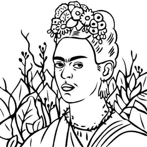 Desenhos De Frida Kahlo 5 Para Colorir E Imprimir Colorironlinecom