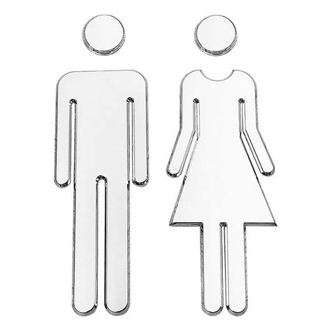 3d Diy Man And Woman Toilet Sticker Wc Door Sign Decals Toilet Signs Restroom Washroom Signage