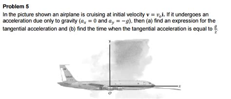 Solved In The Picture Shown An Airplane Is Cruising At Chegg