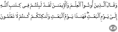 'aku tidak akan berhenti (berjalan) sebelum sampai ke pertemuan dua buah lautan; QS 30 : 56 Quran Surat Ar Rum Ayat 56 Terjemah Bahasa ...