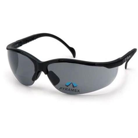 Venture Ii Bifocal Safety Glasses Gray Lens Pyramex Safety Glasses Pyrsb1820r