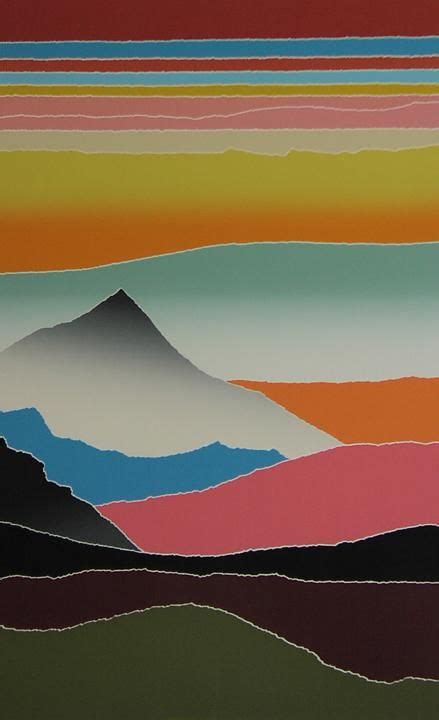 torn paper collage abstract - Google Search | Collage landscape, Asian landscape, Paper art