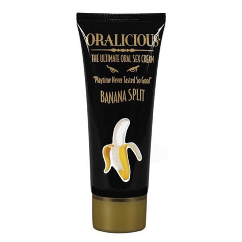 Oralicious The Ultimate Oral Sex Cream Banana Split 2 Fl Oz Lubricant