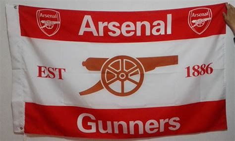 Arsenal Football Club Flag 3x5ft Gunners Fc Banner 100 Polyester