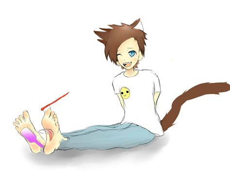 Playing With The Kitty By Ticklishfox On Deviantart