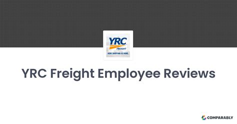 Yrc Freight Employee Reviews Comparably