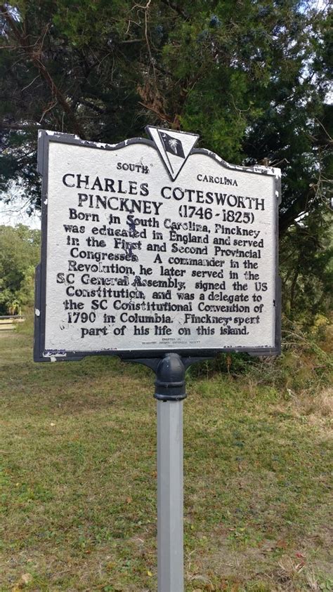 Charles Cotesworth Pinckney Historical Marker Landmarks And Historical