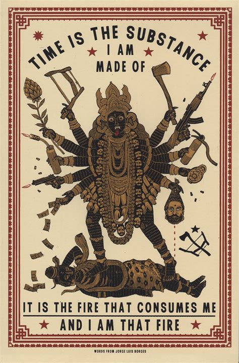 Kali As Fire Of Time Glorious Modern Hindu Art For Devis Day Glyn