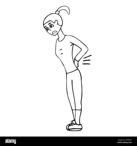 Sore Back Cartoon Cut Out Stock Images And Pictures Alamy