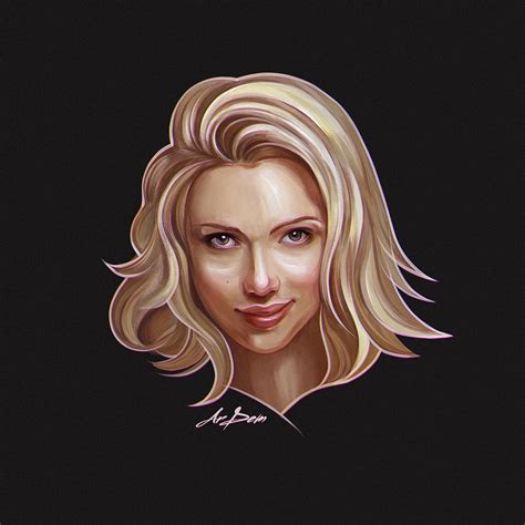 Scarlett Johansson Portrait By Snikers15 On Deviantart