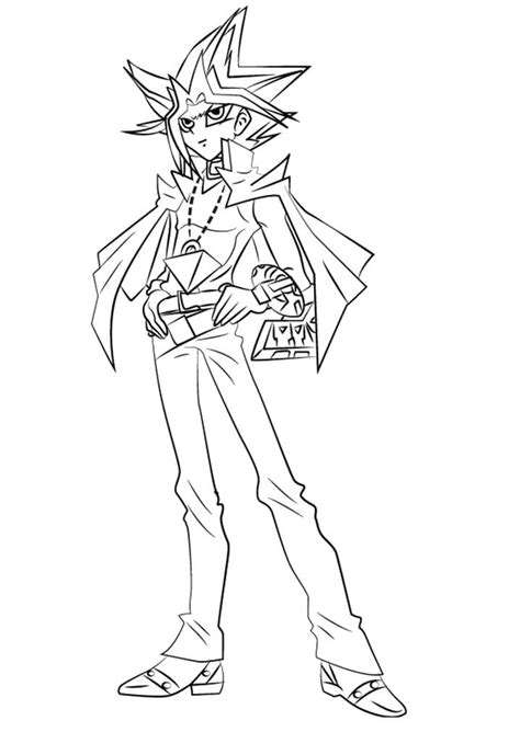 Yugi Muto Yu Gi Oh Coloring Page Free Printable Coloring Pages On The Best Porn Website