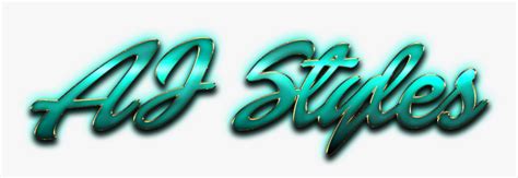 Aj Styles Name Logo Png Calligraphy Transparent Png Transparent