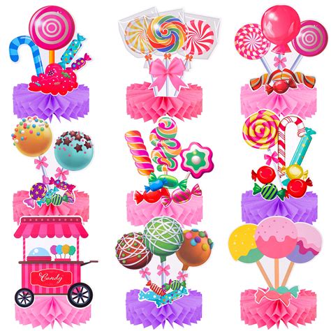 Candyland Theme Birthday Balloon Set Birthday Party Decorations Birthday Party With Happy