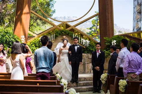 Intimate Wedding Ceremony Wayfarers Chapel Rancho Palos Verdes Ca