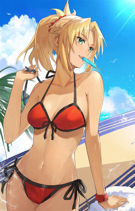 Hoshi Rasuku Mordred Fate Mordred Fate All Mordred Fateapocrypha Mordred Swimsuit