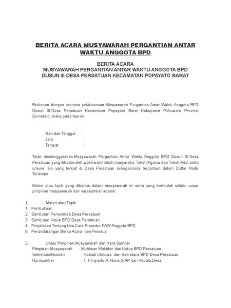 Surat pengunduran diri berisi pernyataan pengunduran diri seseorang dari suatu jabatan karena faktor tertentu yang akan disampaikan kepada atasan atau pemimpinnya. Contoh Surat Pengunduran Diri Anggota Bpd Desa - Kumpulan ...