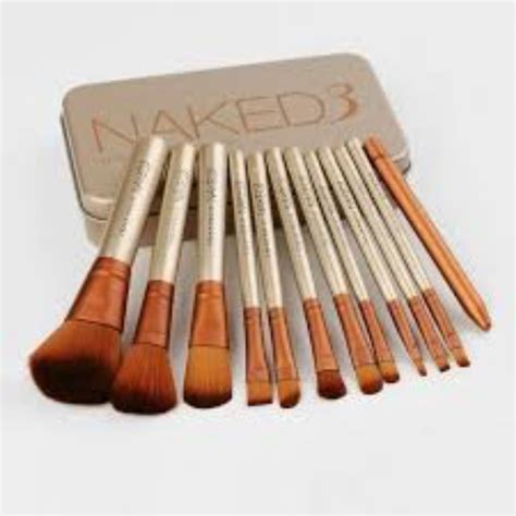 Jual Naked 3 Brush Set Isi 12pcs Make Up Kuas Naked3 Perlengkapan