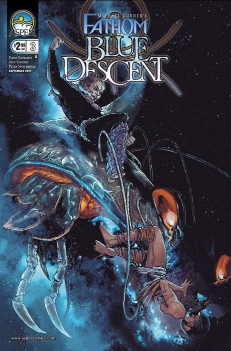 Michael Turners Fathom Blue Descent 3 Aspen Mlt Inc Comic Book
