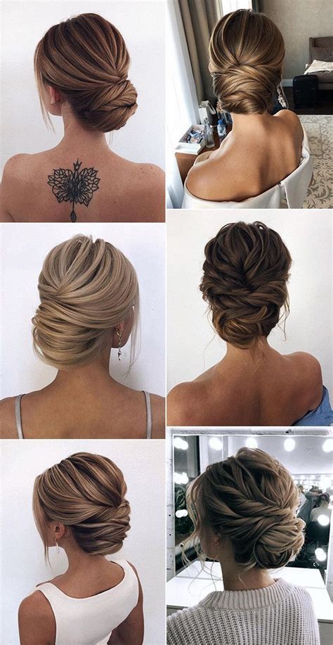 No matter your face shape, you can't really go wrong with a cut that falls somewhere between the chin and a few inches below the shoulders. 20 Classic Updo Wedding Hairstyles from Oksana on ...