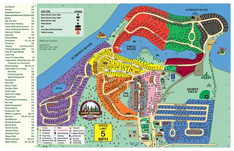 Lake George Rv Resort Map Find Your Tent Or Rv Site Lake George Escape