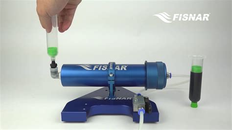 Syringe Filling With Manual Barrel Loader Fisnar Youtube