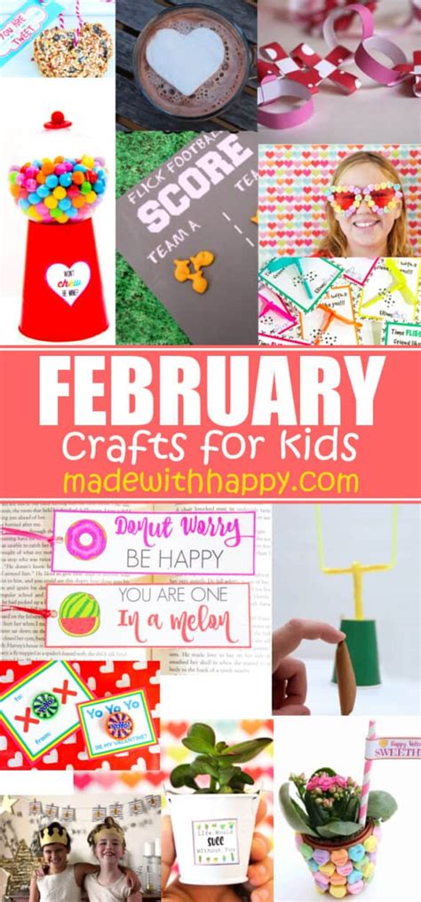 February Crafts For Kids Valentines Crafts Football Crafts And More
