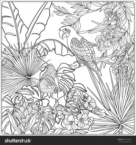 Jungle Coloring Pages For Adults At