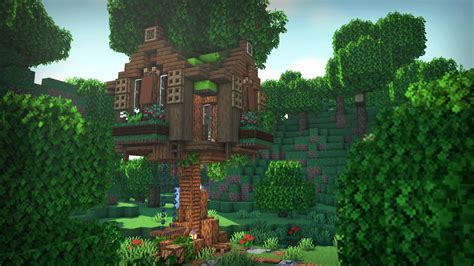Minecraft How To Build A Treehouse Youtube