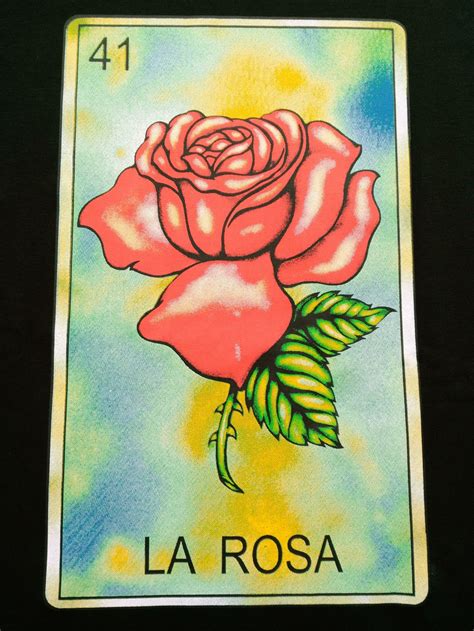 La Rosa Loteria Shirt Mexican Bingo Card Rose Adult Unisex Etsy